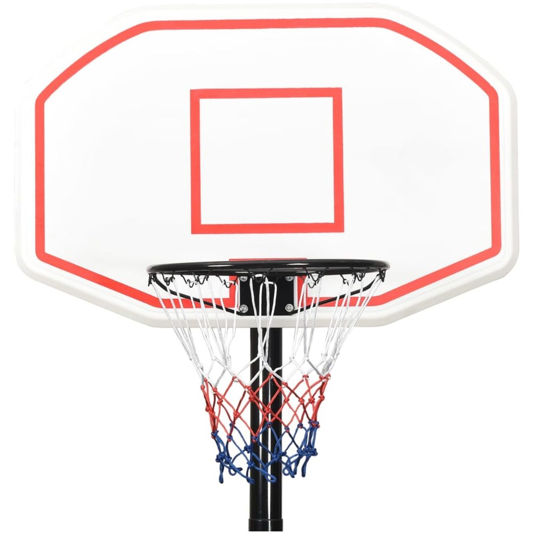 Basketkorg med stativ vit 258-363 cm polyeten vidaXL – bild 5