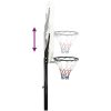 Basketkorg med stativ vit 258-363 cm polyeten vidaXL – miniatyr 8