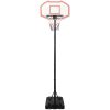 Basketkorg med stativ vit 282-352 cm polyeten vidaXL – miniatyr 2