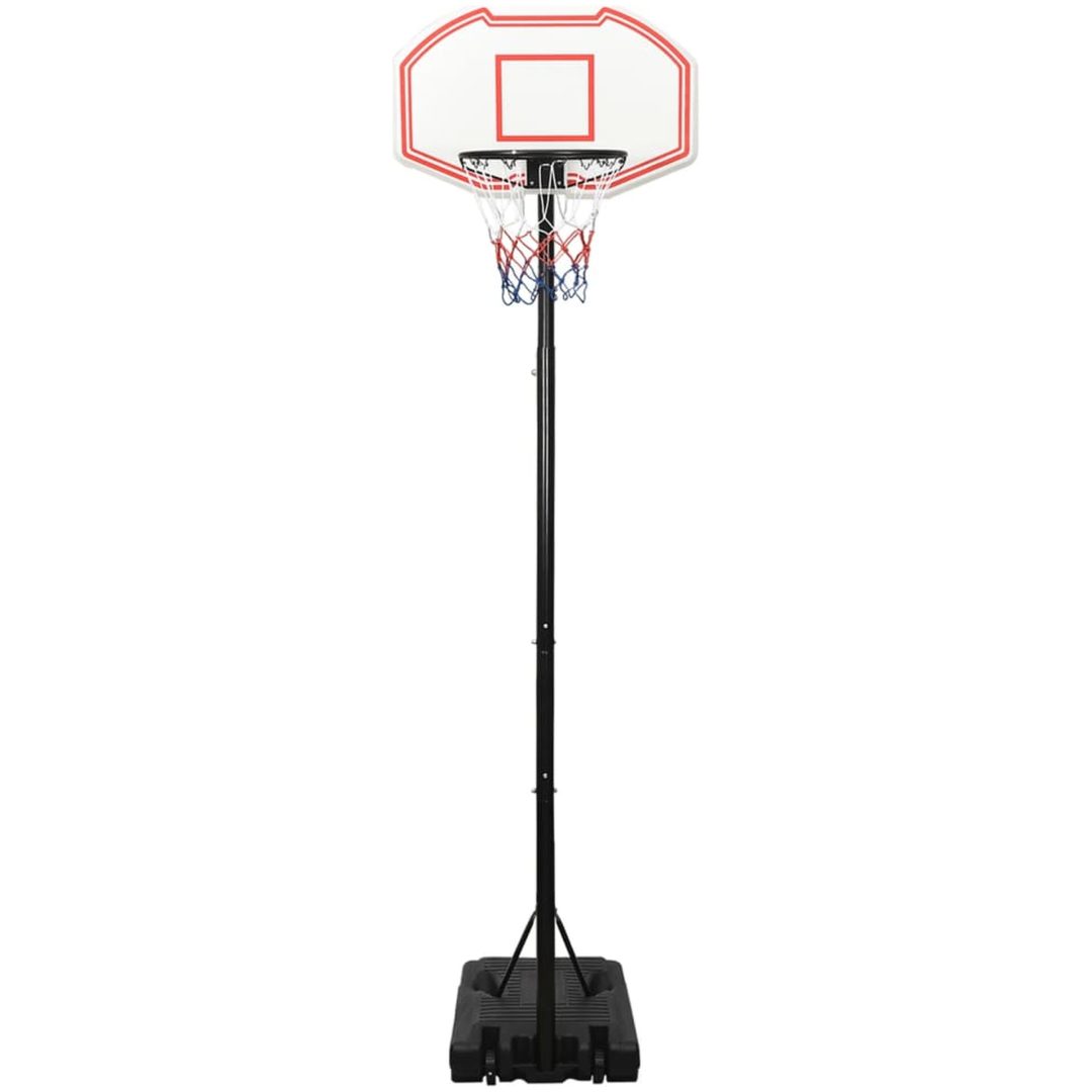 Basketkorg med stativ vit 282-352 cm polyeten vidaXL – bild 2