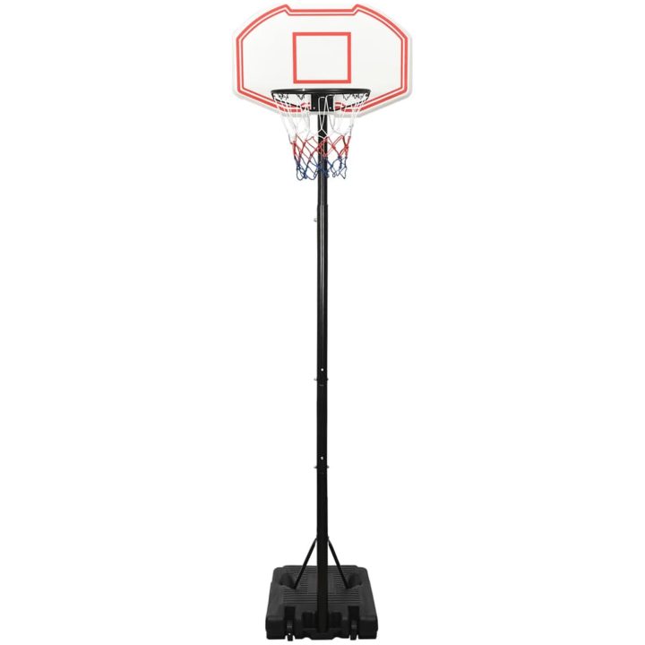 Basketkorg med stativ vit 282-352 cm polyeten vidaXL – bild 2