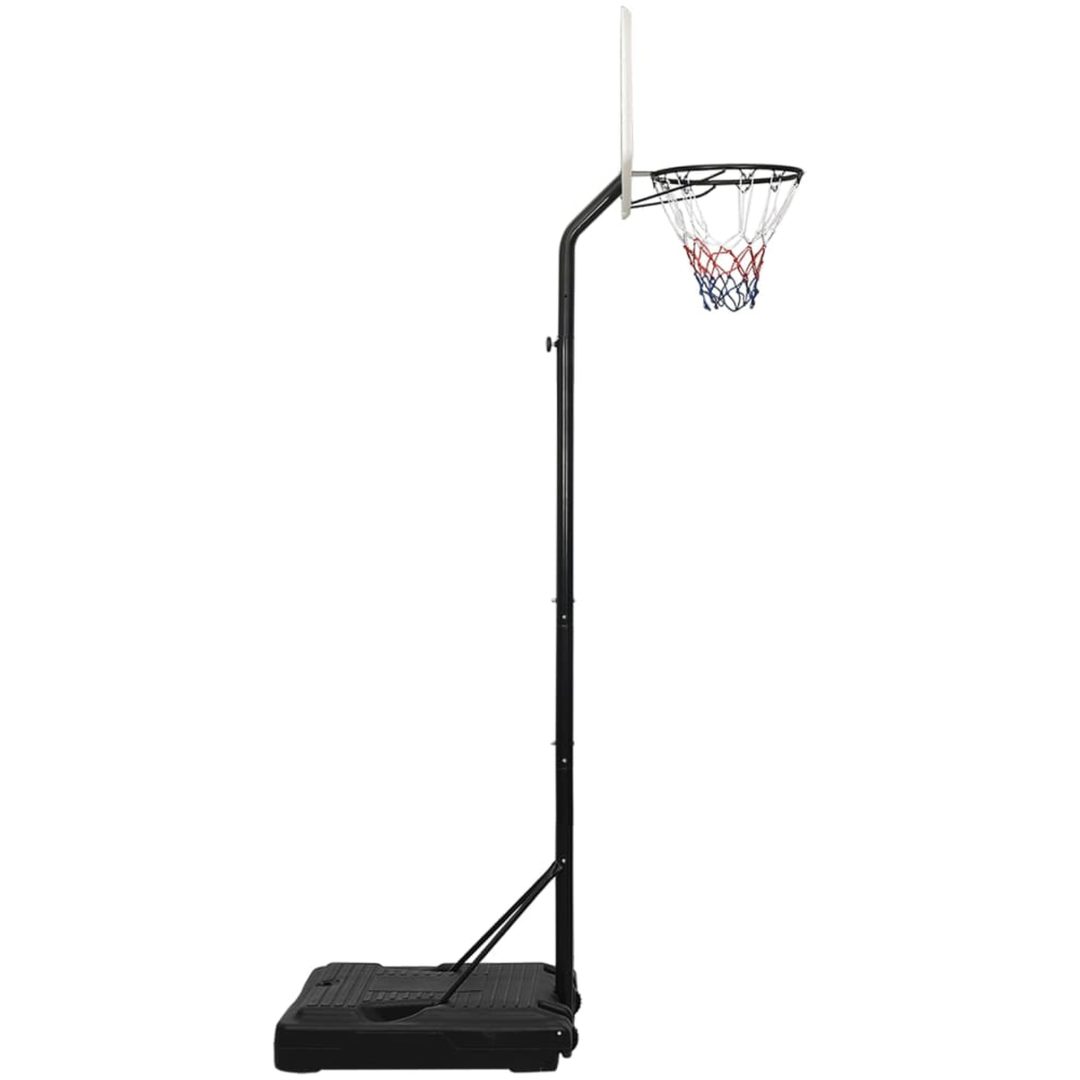 Basketkorg med stativ vit 282-352 cm polyeten vidaXL – bild 3