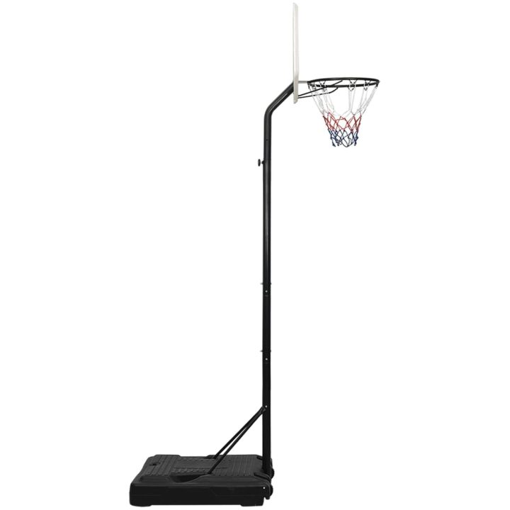 Basketkorg med stativ vit 282-352 cm polyeten vidaXL – bild 3