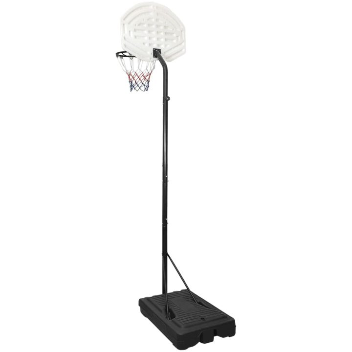 Basketkorg med stativ vit 282-352 cm polyeten vidaXL – bild 4