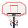 Basketkorg med stativ vit 282-352 cm polyeten vidaXL – miniatyr 7