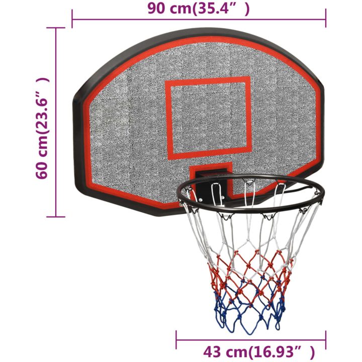 Basketkorg svart polyeten vidaXL 90 x 60 x 2 cm – bild 7
