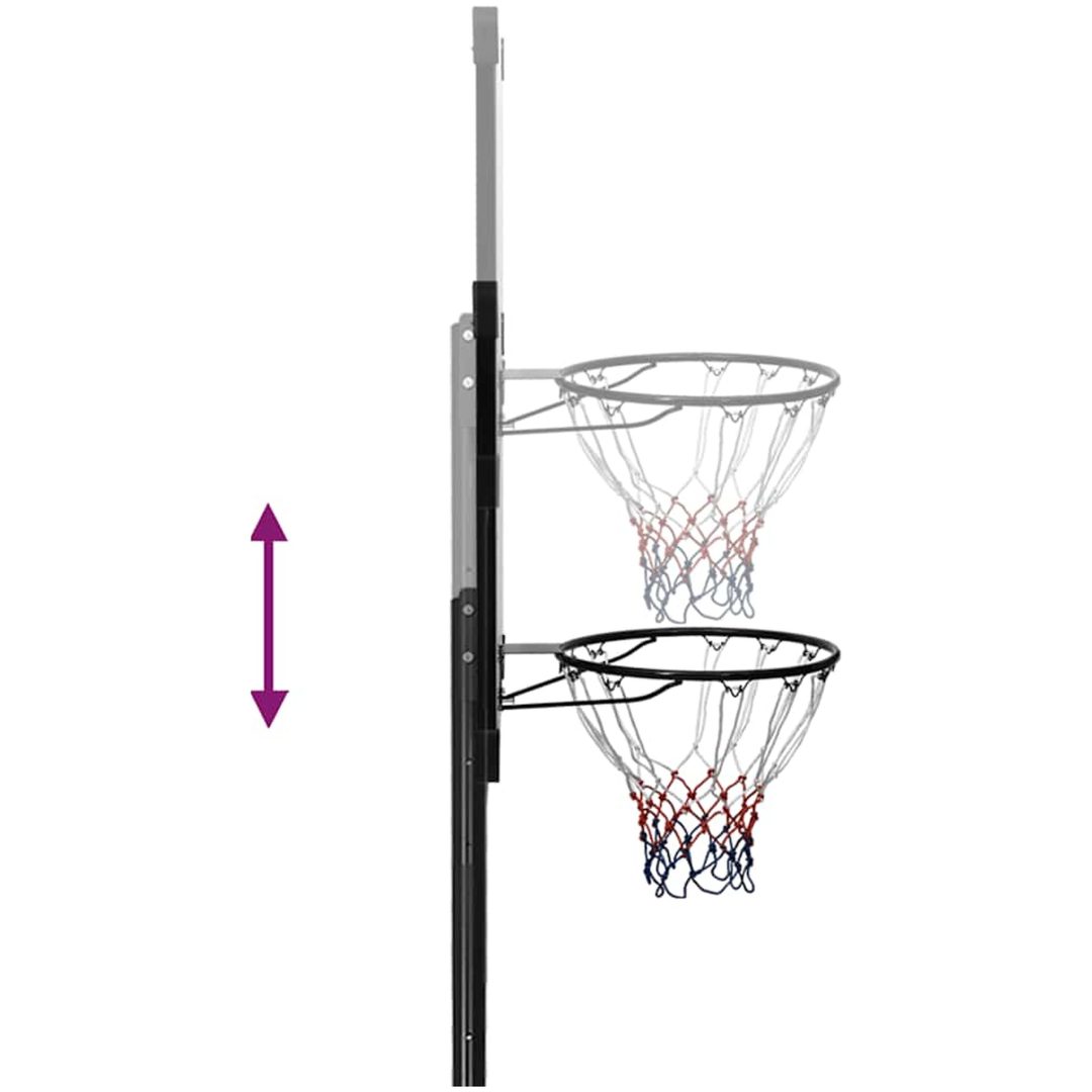 Basketkorg transparent 256-361 cm polykarbonat vidaXL – bild 5