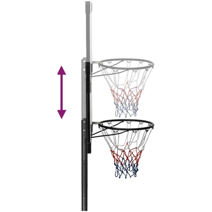 Basketkorg transparent 282-352 cm polykarbonat vidaXL – bild 7