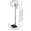 Basketkorg transparent 282-352 cm polykarbonat vidaXL – miniatyr 8