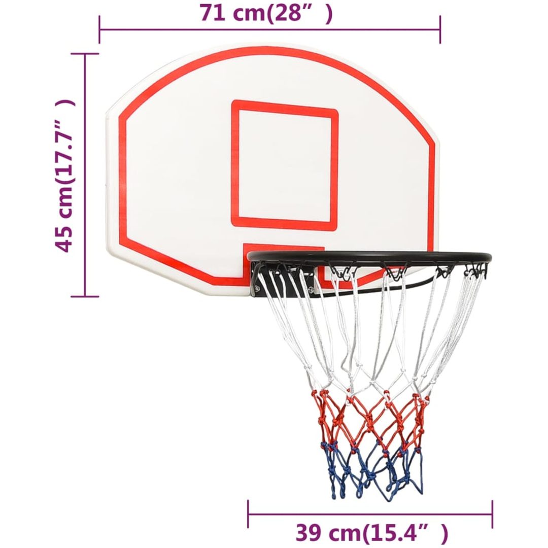 Basketplatta vit polyeten vidaXL 71 x 45 x 2 cm – bild 8
