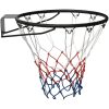 Basketring svart stål vidaXL ⌀45 cm – miniatyr 3