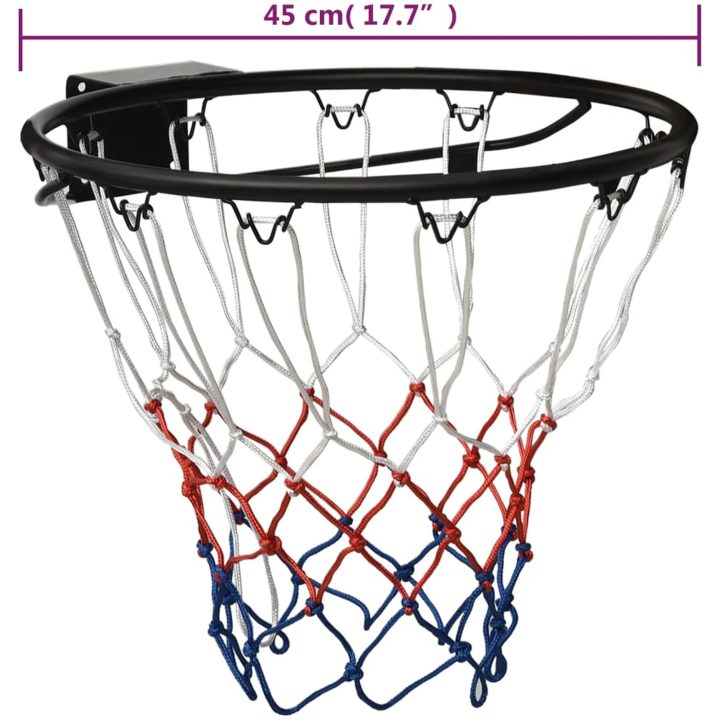 Basketring svart stål vidaXL ⌀45 cm – bild 7