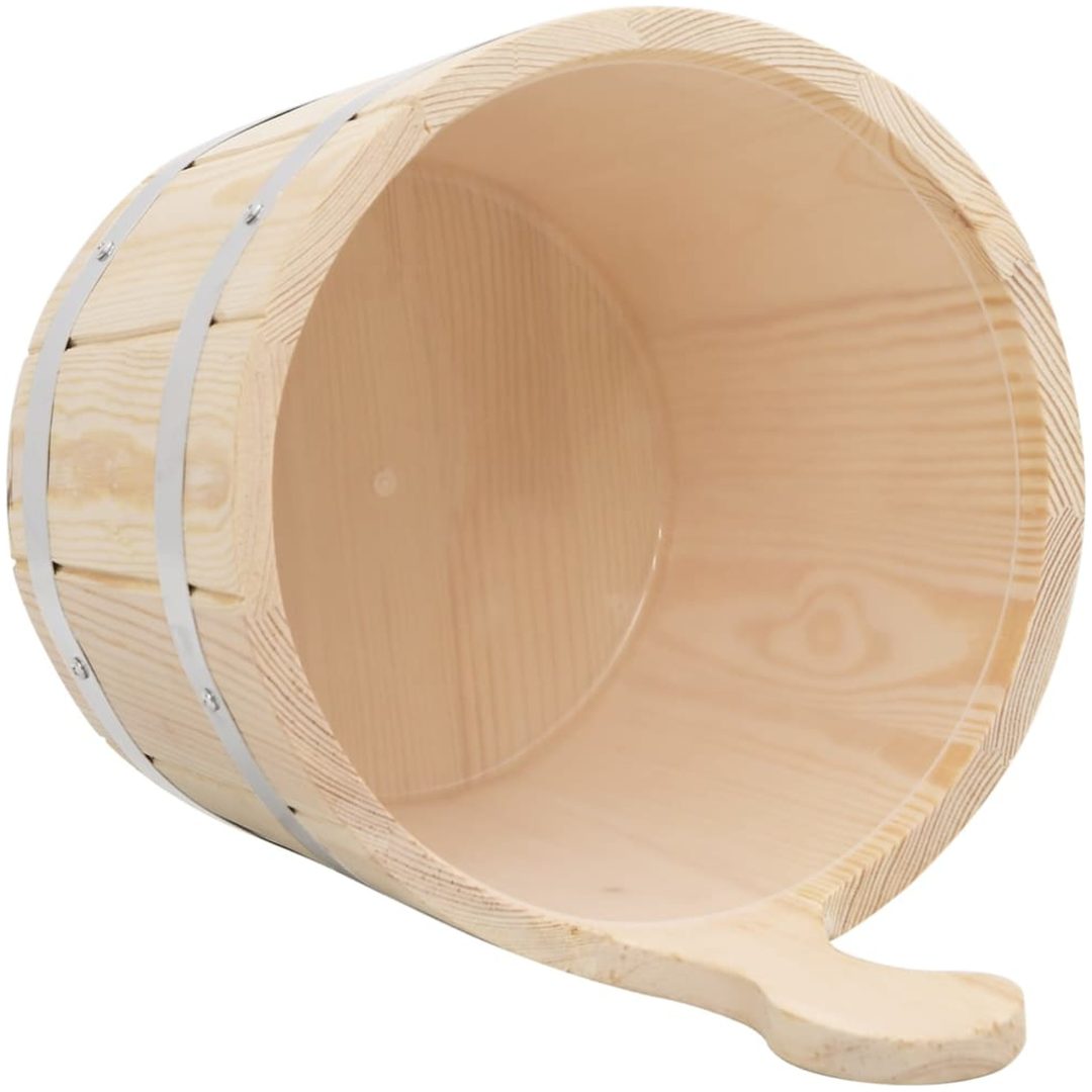 Bastuhink och slev set massiv furu vidaXL – bild 6