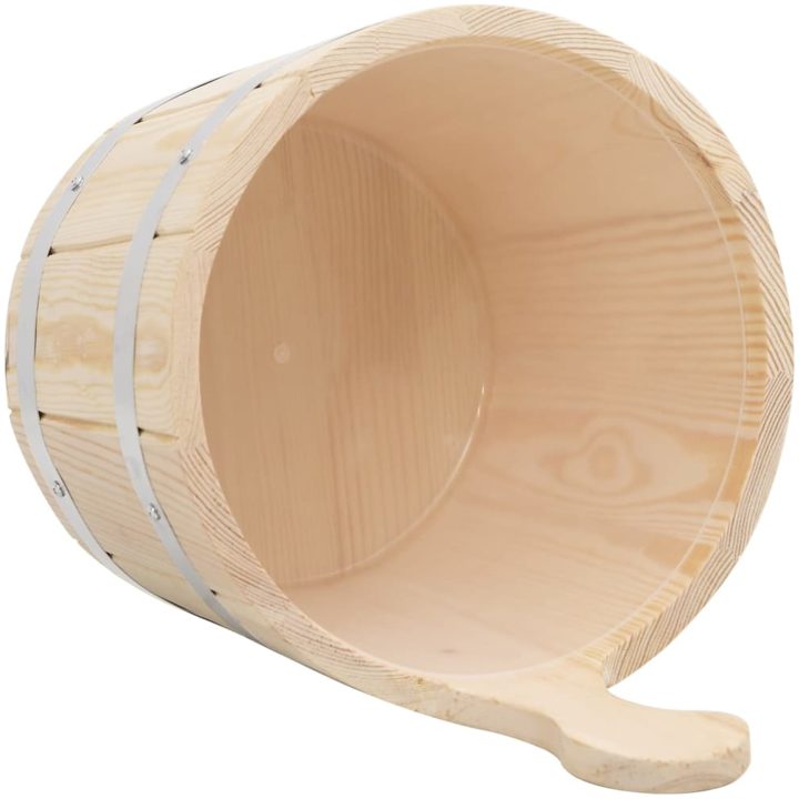 Bastuhink och slev set massiv furu vidaXL – bild 6