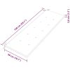 Bataviabänk med grå dyna massiv teak vidaXL 150 cm – miniatyr 9