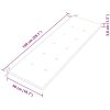 Bataviabänk med grårutig dyna massiv teak vidaXL 150 cm – miniatyr 9
