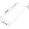 Bataviabänk med ljusgrön dyna massiv teak vidaXL 150 cm – miniatyr 9