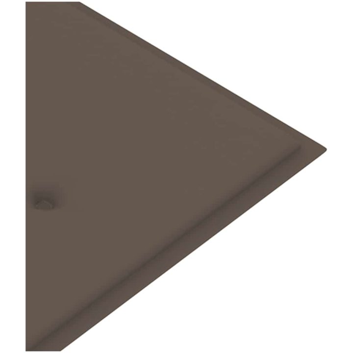 Bataviabänk med taupe dyna massiv teak vidaXL 150 cm – bild 7