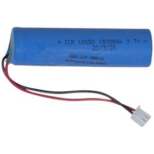 Batteri 18650 3,7V 1500mAh Li-ion JST-PH 2mm plug Blå Star Trading