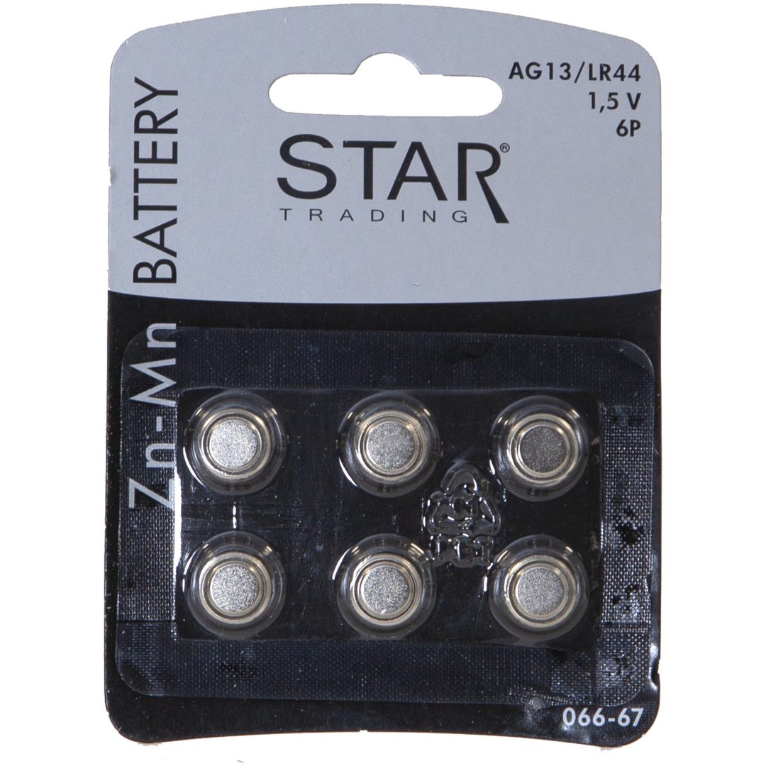 Batteri 6-pack AG13/LR44 Silver Star Trading – bild 5