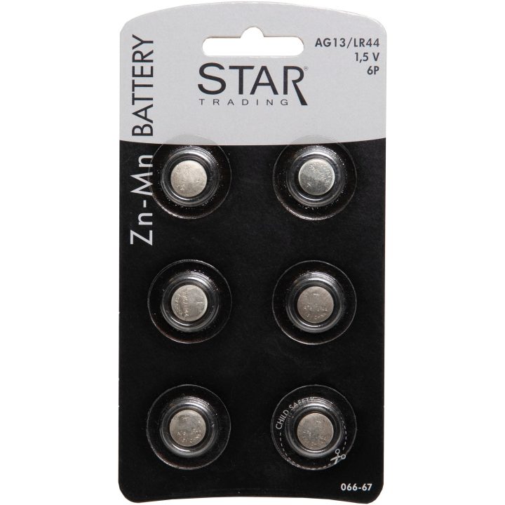 Batteri 6-pack AG13/LR44 Silver Star Trading – bild 5