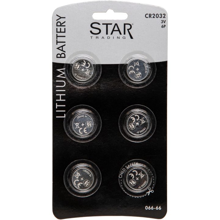 Batteri 6-pack CR2032 Silver Star Trading – bild 2
