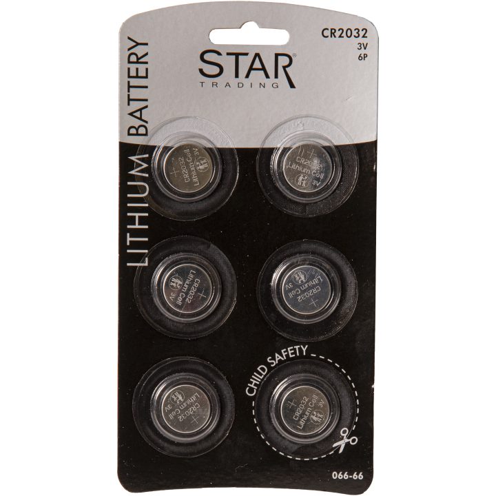 Batteri 6-pack CR2032 Silver Star Trading – bild 4