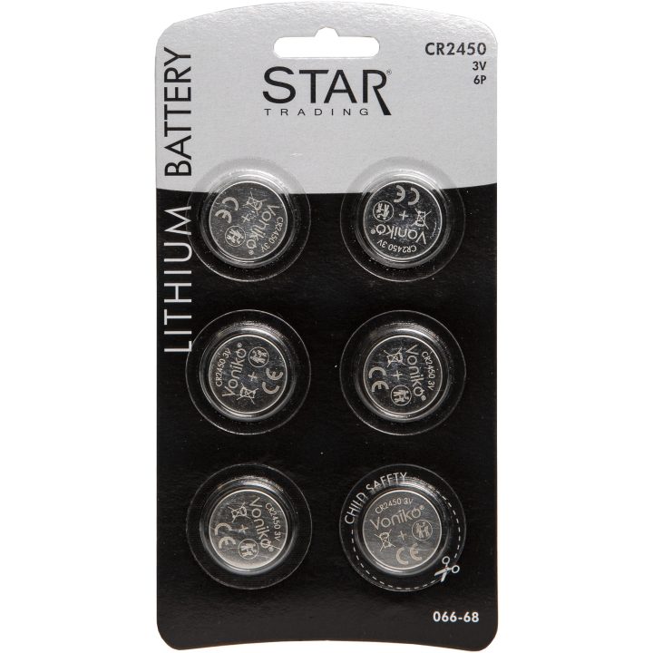 Batteri 6-pack CR2450 Silver Star Trading – bild 8