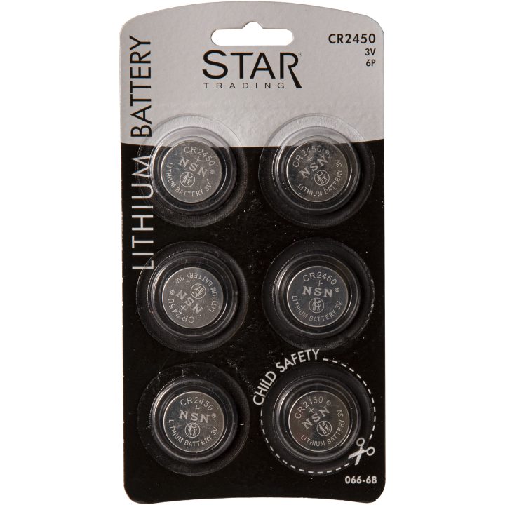 Batteri 6-pack CR2450 Silver Star Trading – bild 7