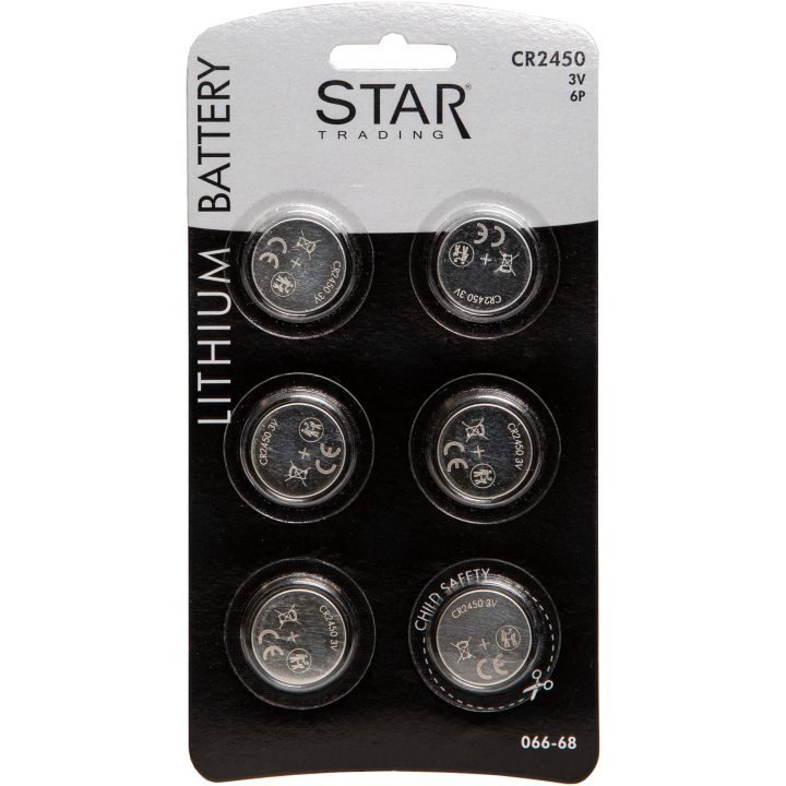 Batteri 6-pack CR2450 Silver Star Trading – bild 6