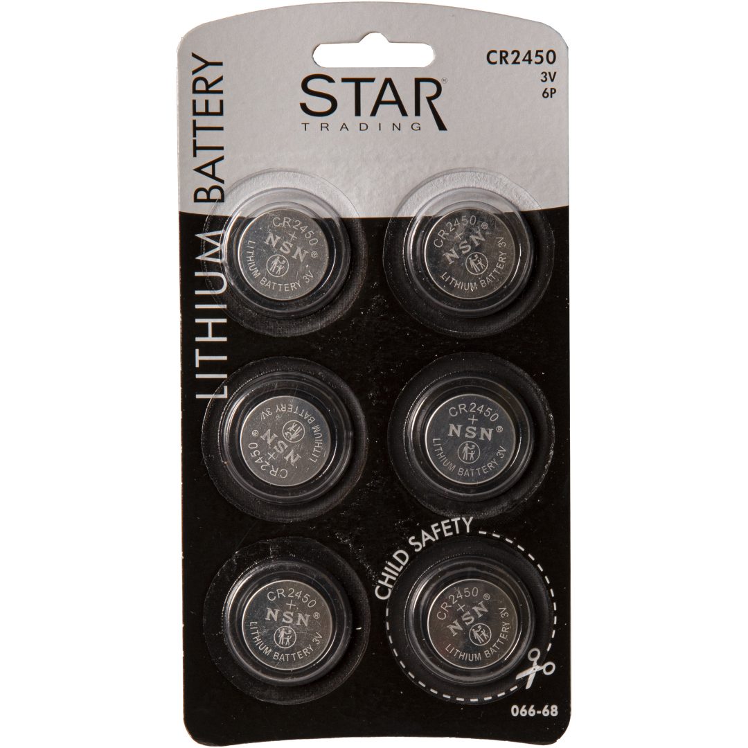 Batteri 6-pack CR2450 Silver Star Trading – bild 4