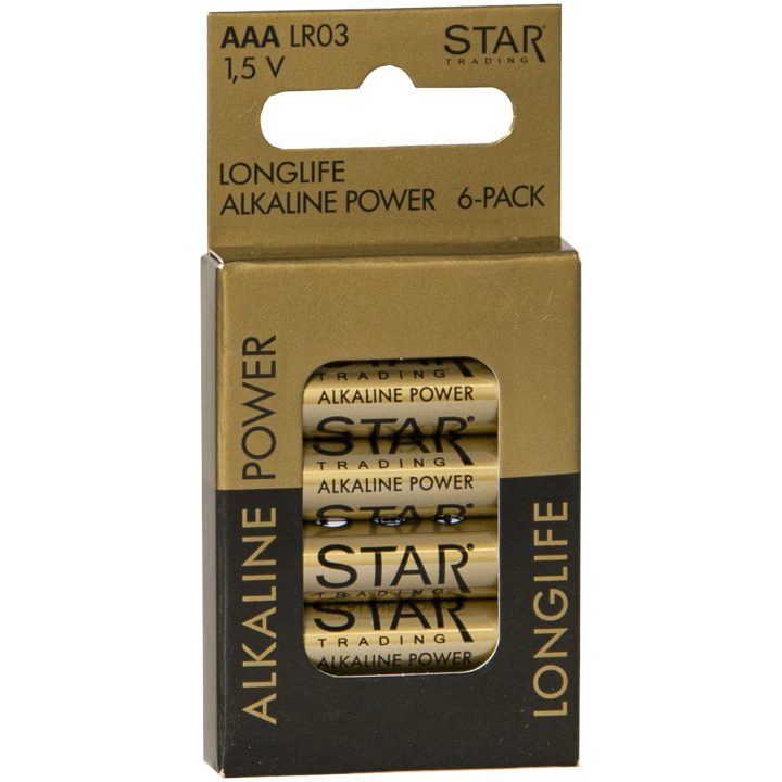 Batteri AAA 1,5V Power Alkaline Guld Star Trading – bild 3
