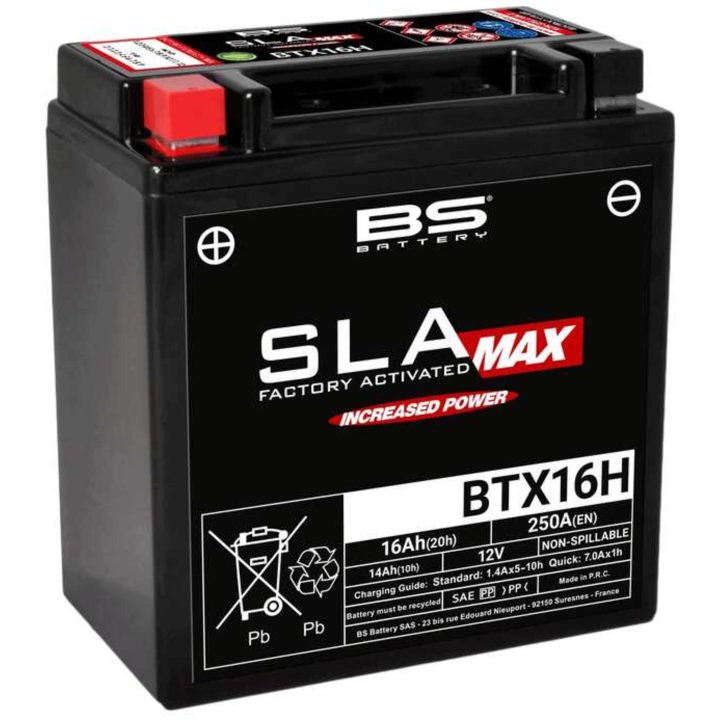 Batteri AGM BS Battery Svart – bild 3