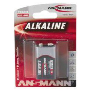Batteri Ansmann 9V Alkaline 6LR61, 1-Pack