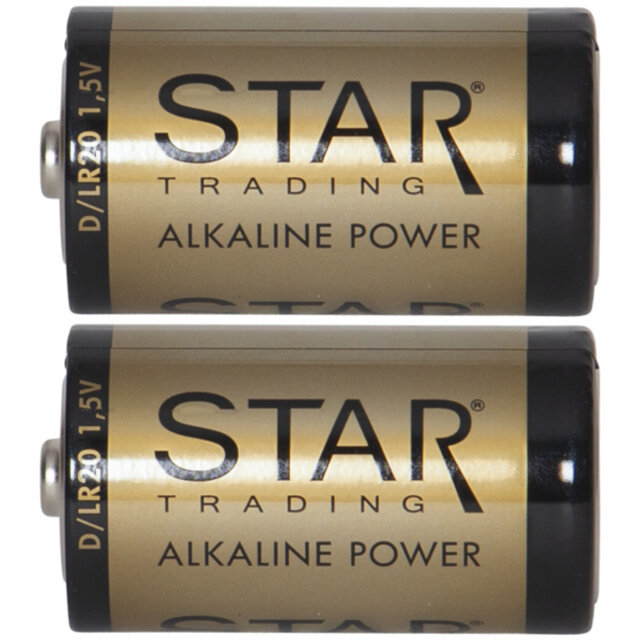 Star Trading Batteri D 1,5V Power Alkaline Guld