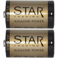 Batteri D 1,5V Power Alkaline Guld Star Trading