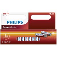 batteri LR03 / AAA Power Alkaline B12 (12pcs) Philips