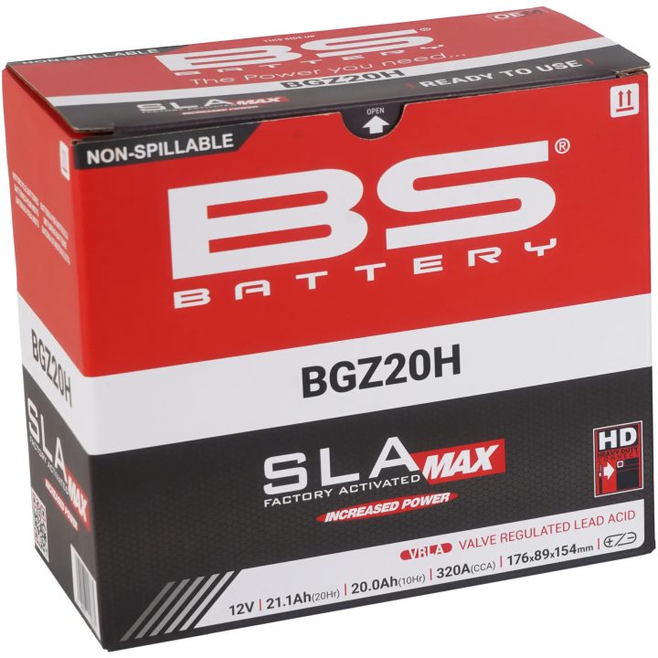 Batteri Sla Max Factory-activated Agm Underhållsfritt Svart BS BATTERY – bild 2