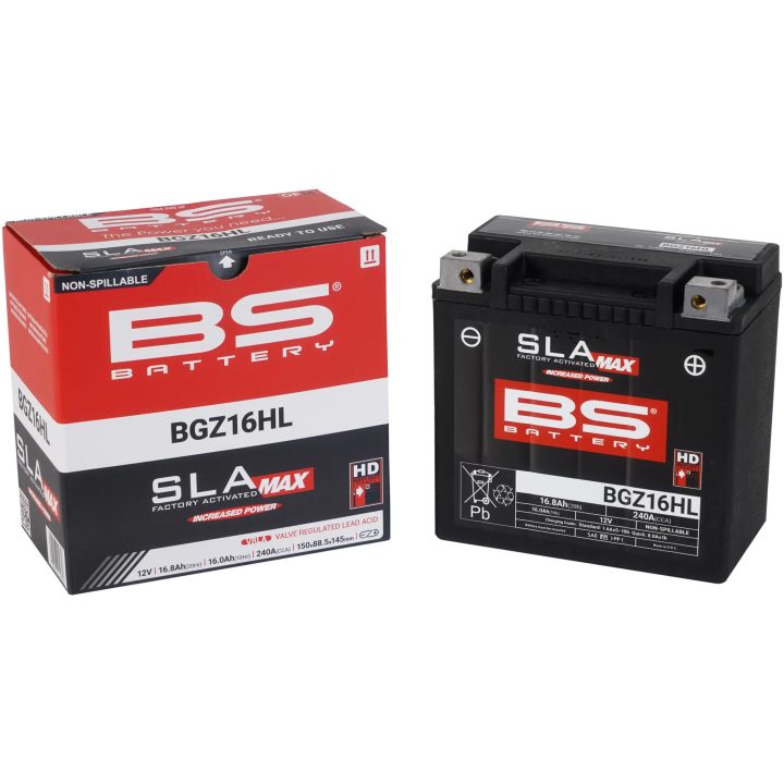 Batteri Sla Max Factory-activated Agm Underhållsfritt Svart BS BATTERY – bild 2