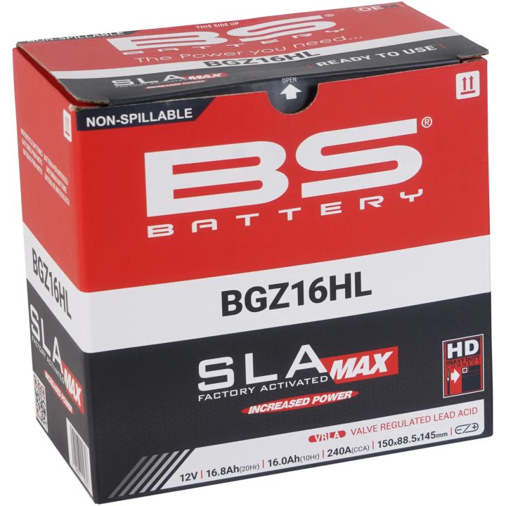 Batteri Sla Max Factory-activated Agm Underhållsfritt Svart BS BATTERY – bild 3