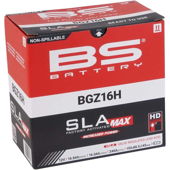 Batteri Sla Max Factory-activated Agm Underhållsfritt Svart BS BATTERY – bild 2