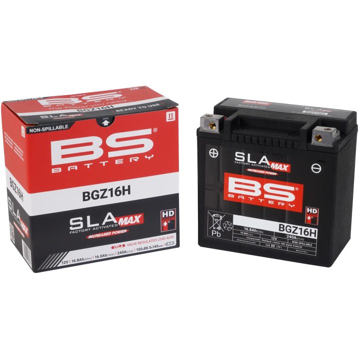 Batteri Sla Max Factory-activated Agm Underhållsfritt Svart BS BATTERY – bild 3