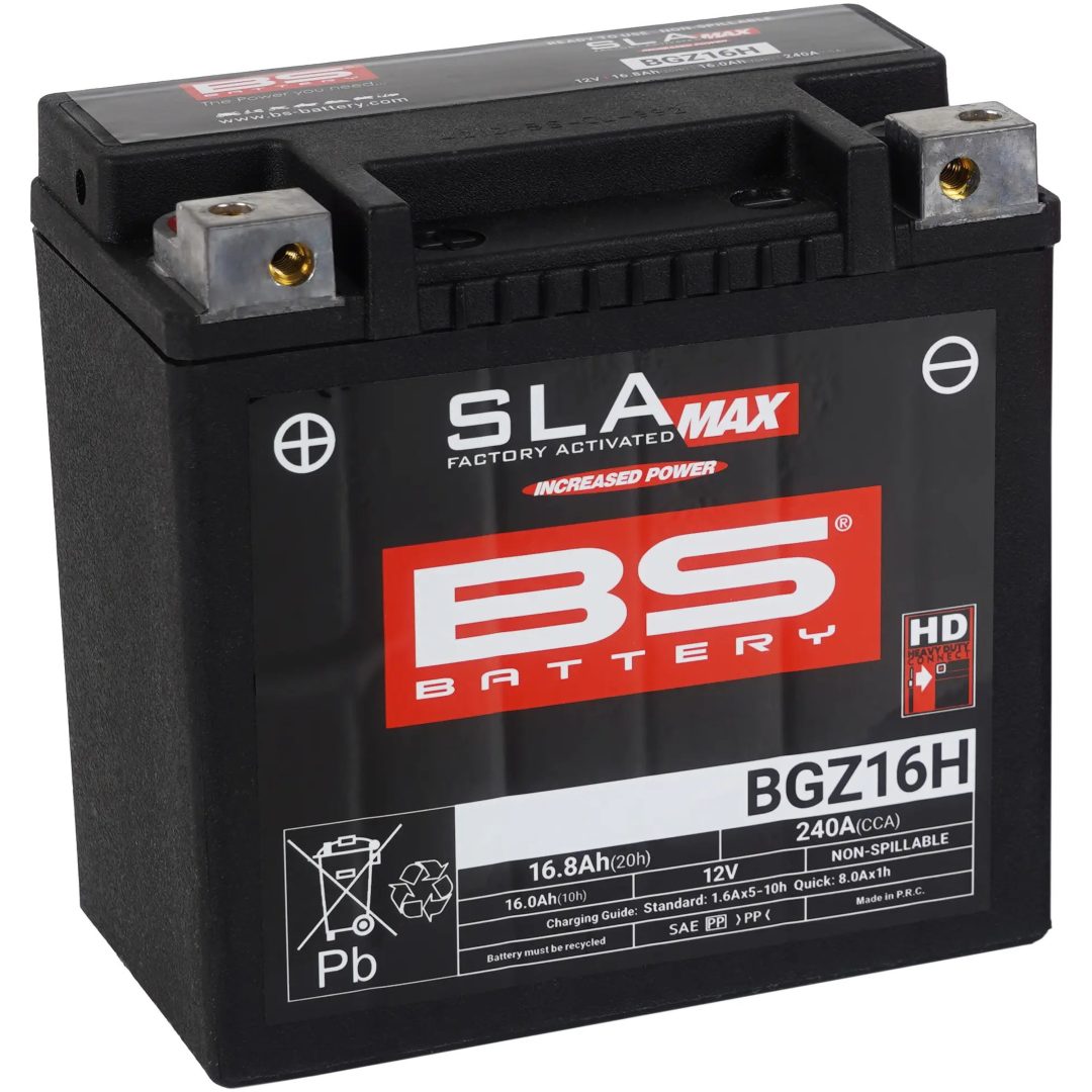 Batteri Sla Max Factory-activated Agm Underhållsfritt Svart BS BATTERY