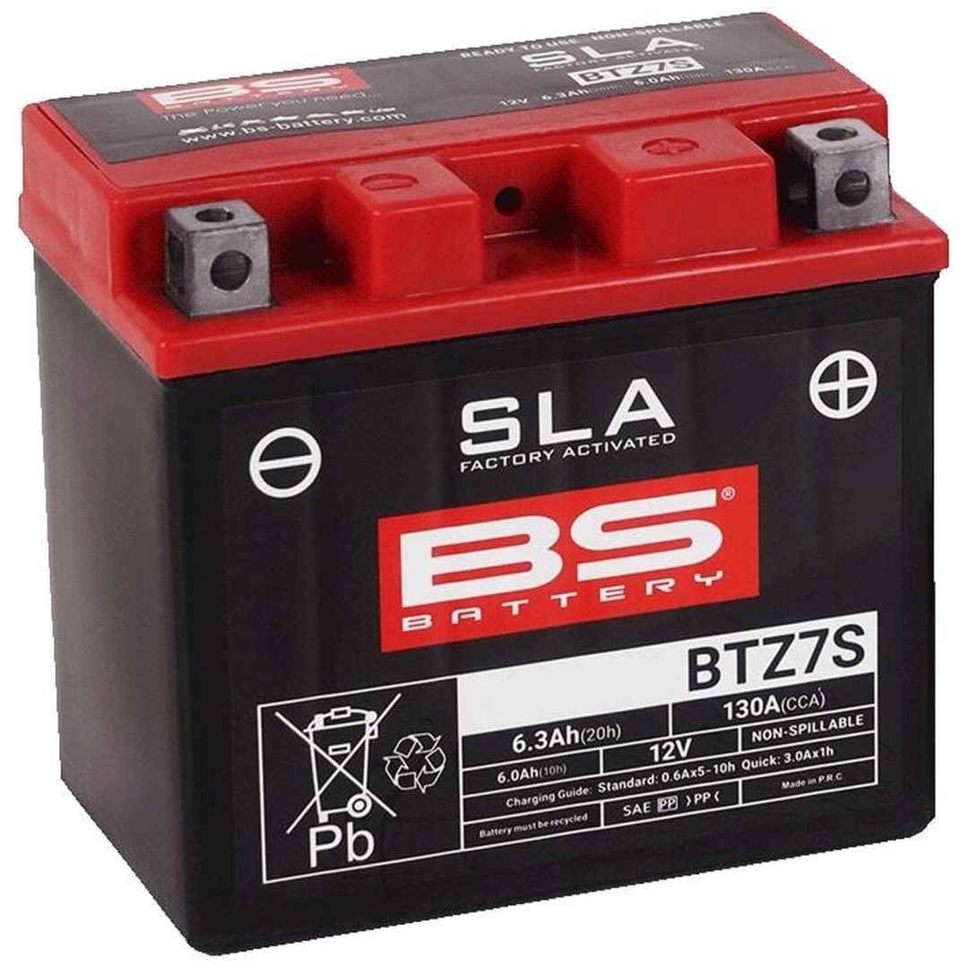 Batteri SLA Underhållsfritt Fabriksaktiverat BTZ7S BS BATTERY