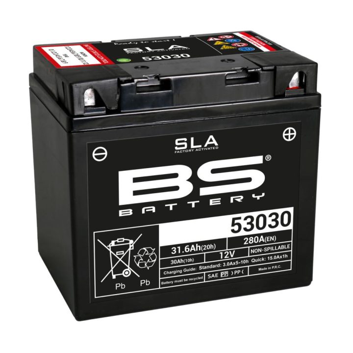 Batteri Underhållsfria AGM BS Battery 53030 – bild 2