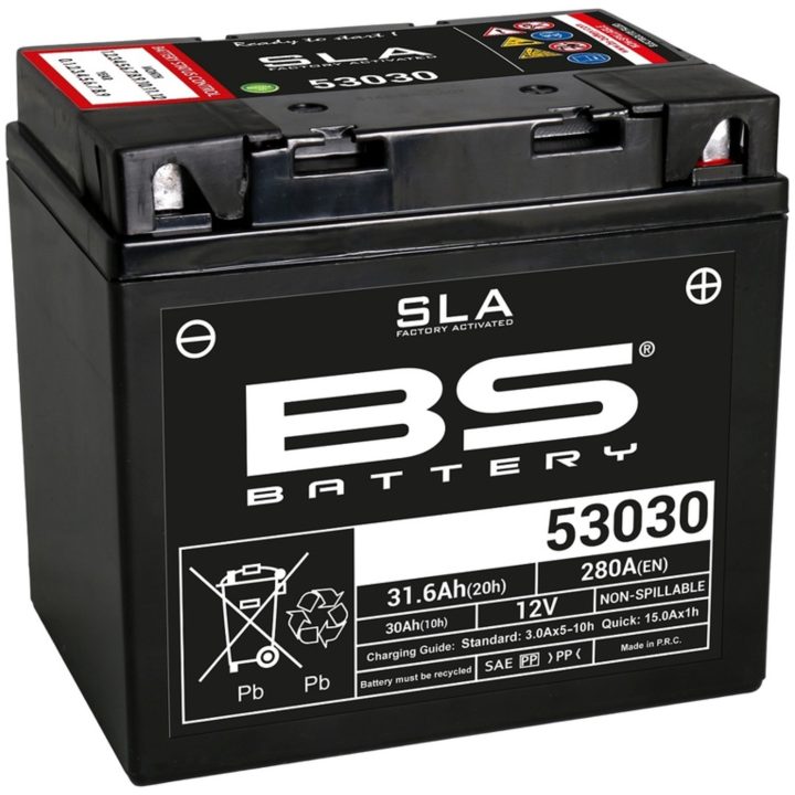 Batteri Underhållsfria AGM BS Battery 53030 – bild 3