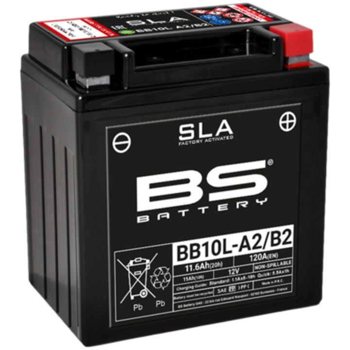 Batteri Underhållsfria AGM BS Battery BB10L-B2 – bild 3