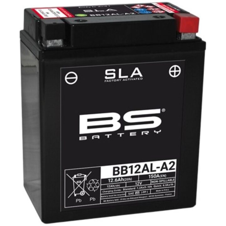 Batteri Underhållsfria AGM BS Battery BB12AL-A2 – bild 3