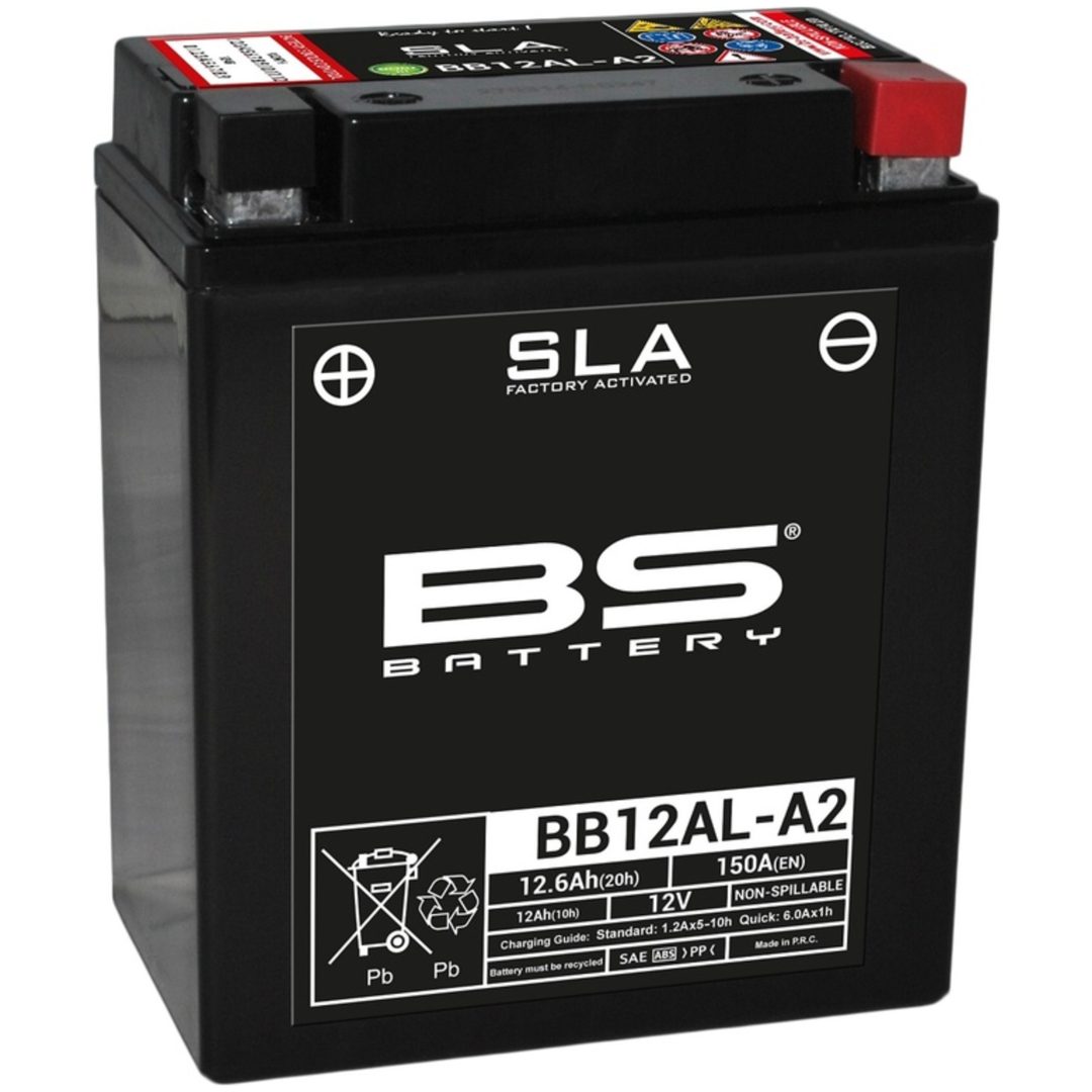 Batteri Underhållsfria AGM BS Battery BB12AL-A2