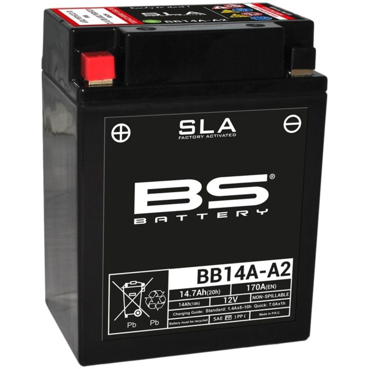 Batteri Underhållsfria AGM BS Battery BB14A-A2 – bild 3
